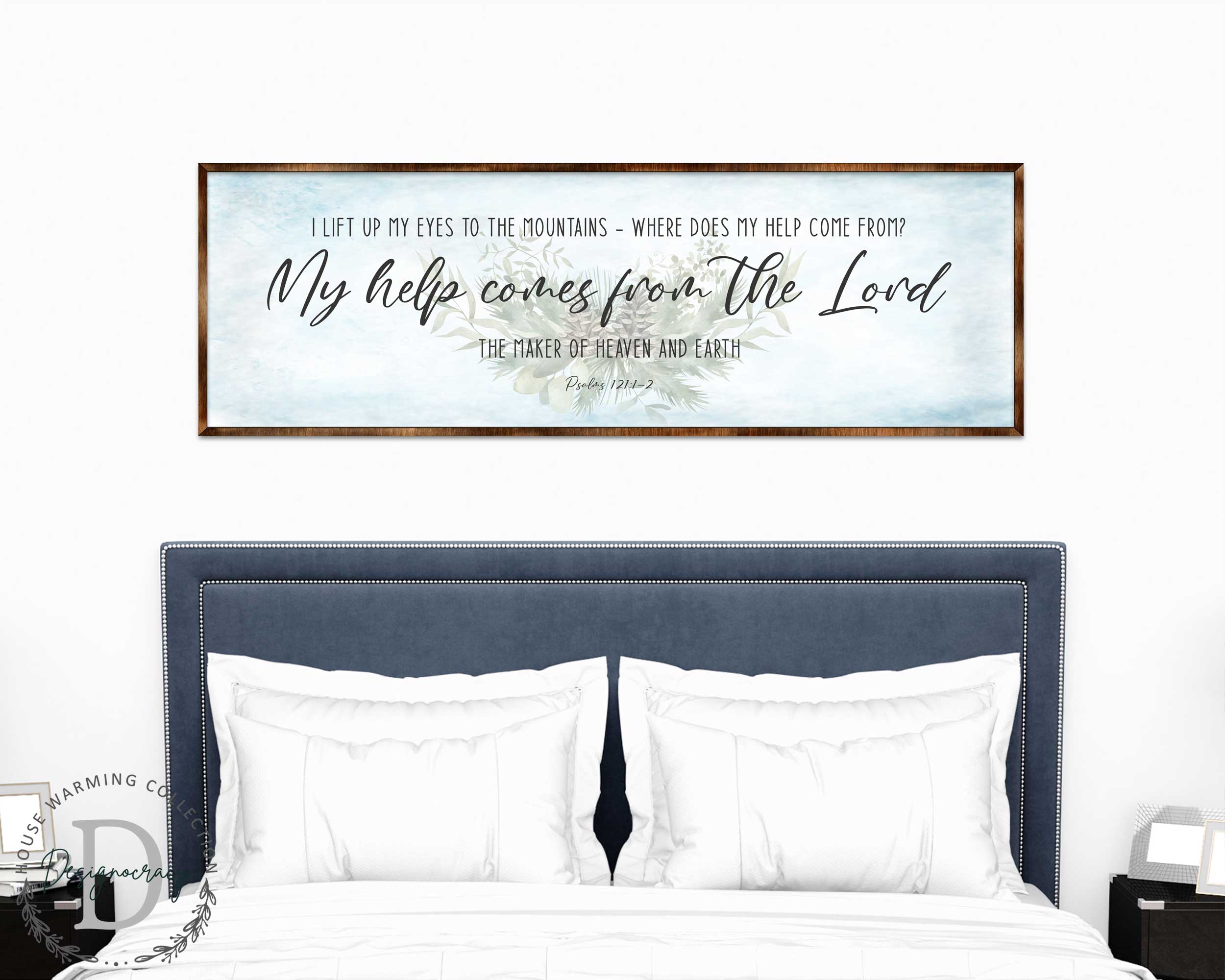 My Help Comes From the Lord - PSALM 121 - Bible Art - Wooden Wall Art - Bible Quotes - Wall Hanging - 310315-0