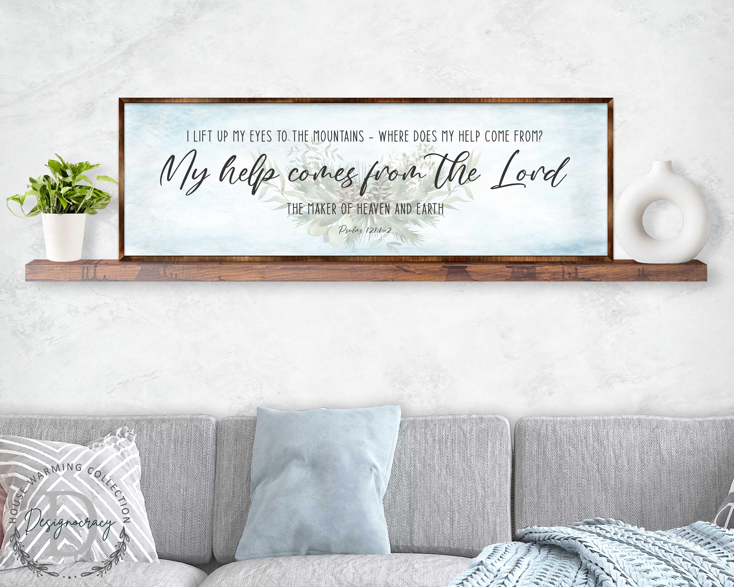 My Help Comes From the Lord - PSALM 121 - Bible Art - Wooden Wall Art - Bible Quotes - Wall Hanging - 310315-1