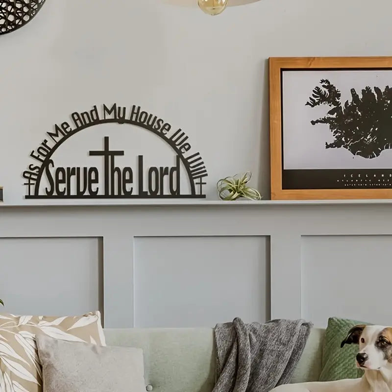 NNETM Cross & Bible Wall Signs - Inspirational Iron Metal Wall Art Decor-3