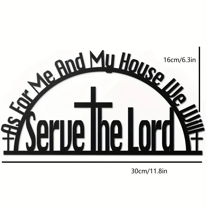 NNETM Cross & Bible Wall Signs - Inspirational Iron Metal Wall Art Decor-2