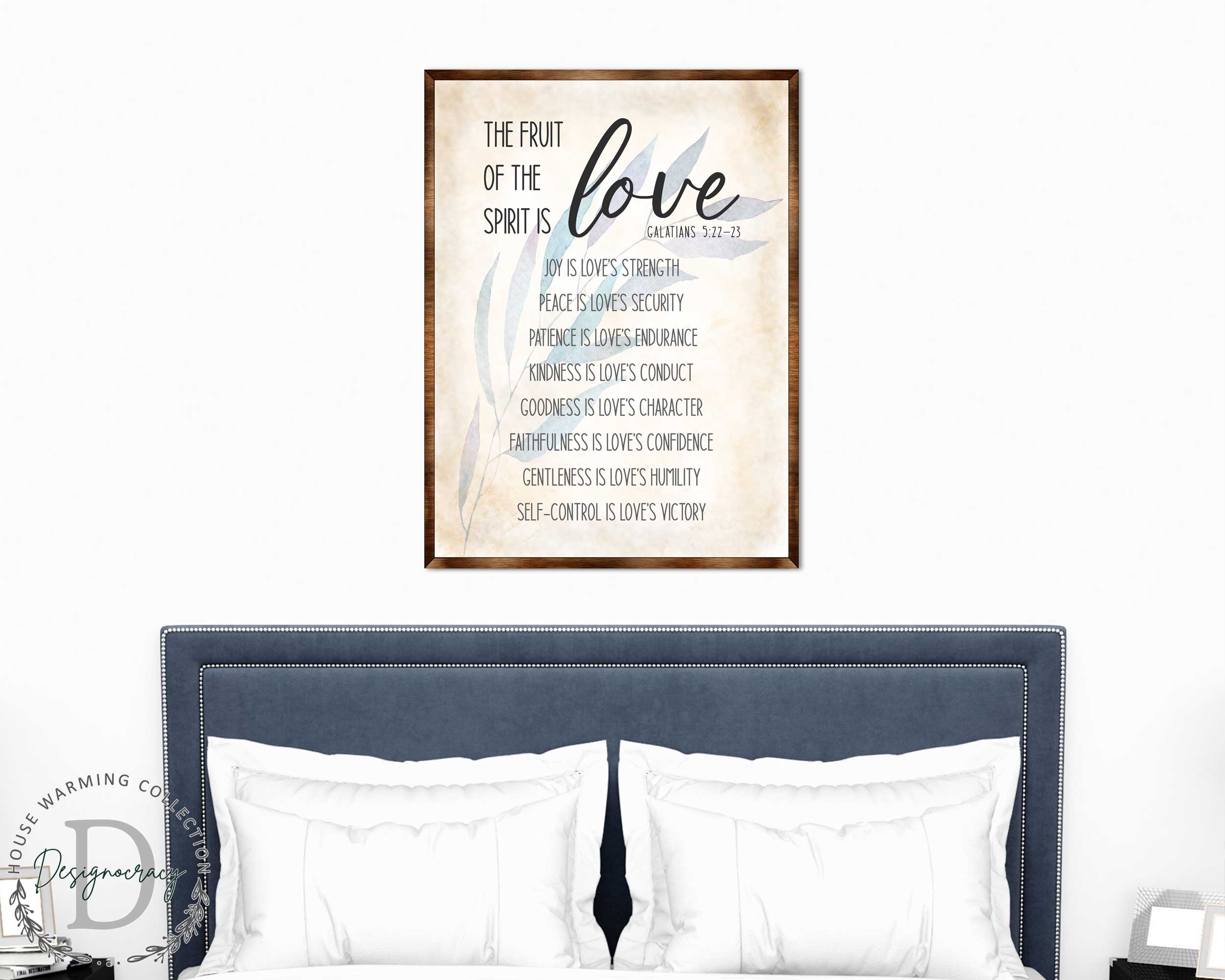 Fruit of the Spirit Sign - Wooden Christian sign - Verse sign - Galatians 5 22 - House warming gift - Bible sign - Scripture sign - 310347-2