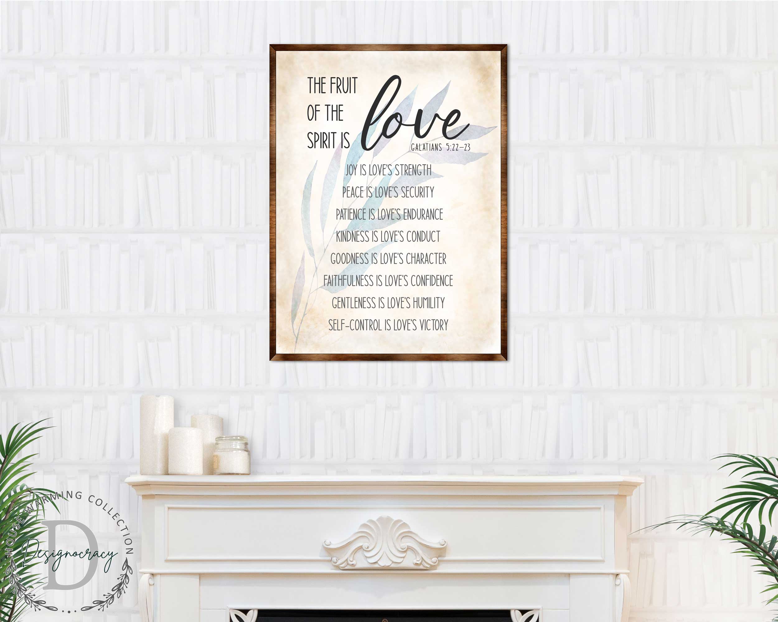 Fruit of the Spirit Sign - Wooden Christian sign - Verse sign - Galatians 5 22 - House warming gift - Bible sign - Scripture sign - 310347-1