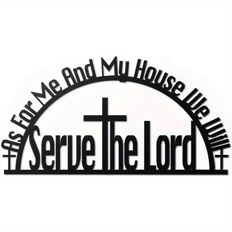 NNETM Cross & Bible Wall Signs - Inspirational Iron Metal Wall Art Decor-0